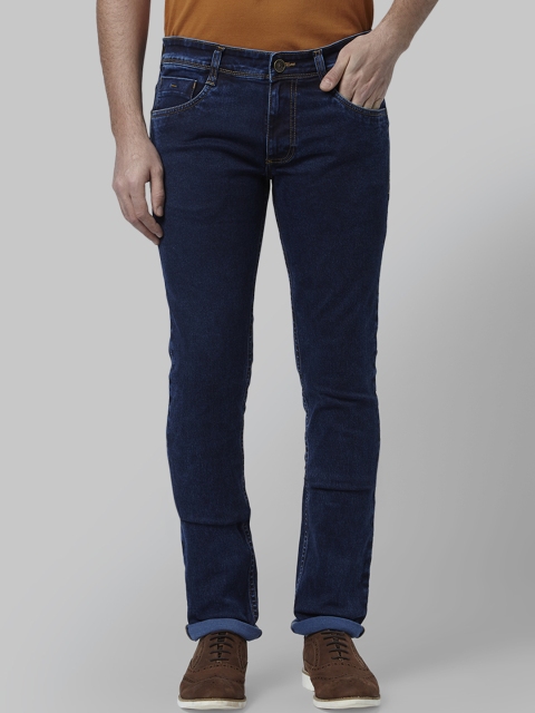 

Park Avenue Men Blue Tapered Fit Mid-Rise Clean Look Stretchable Jeans