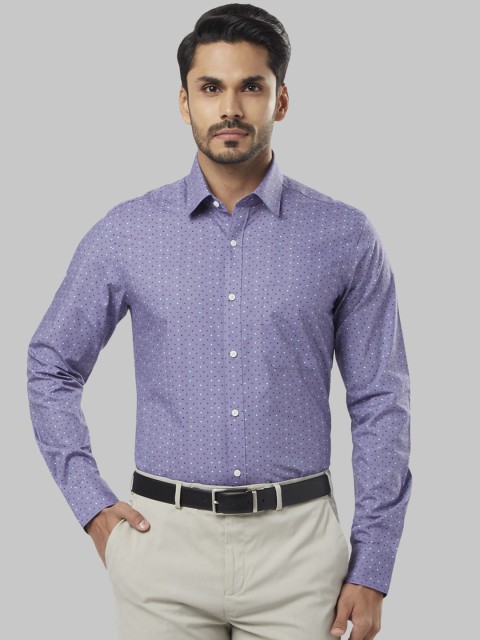 

Raymond Men Purple Regular Fit Printed Formal Shirt