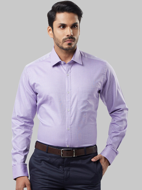 

Raymond Men Lavender Slim Fit Solid Formal Shirt