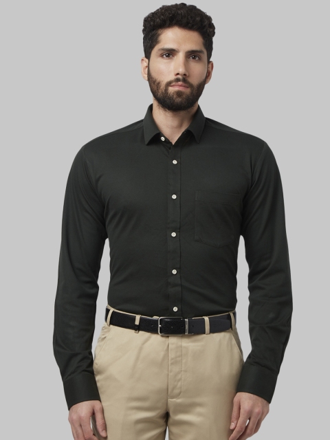 

Park Avenue Men Green Slim Fit Solid Formal Shirt