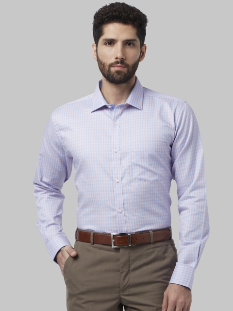

Park Avenue Men Blue Slim Fit Checked Formal Shirt