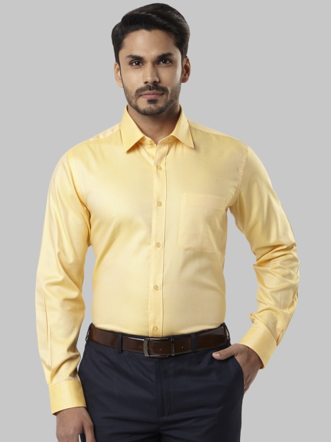 

Raymond Men Yellow Regular Fit Solid Formal Shirt
