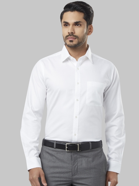 

Raymond Men White Slim Fit Solid Casual Shirt