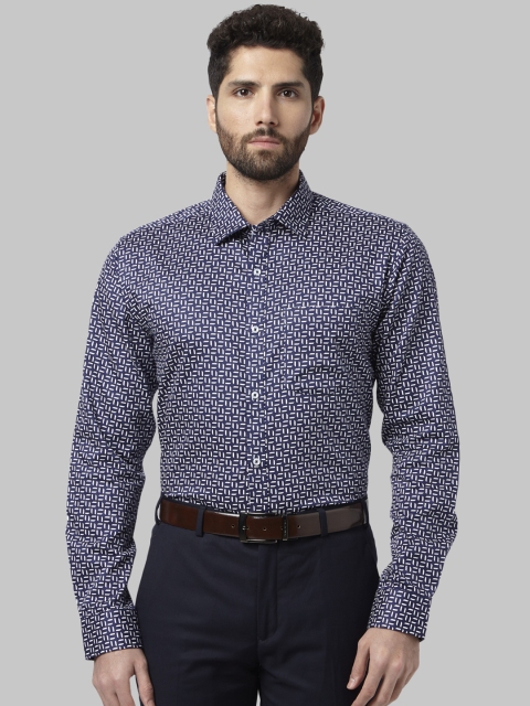 

Park Avenue Men Blue Slim Fit Printed Formal Shirt