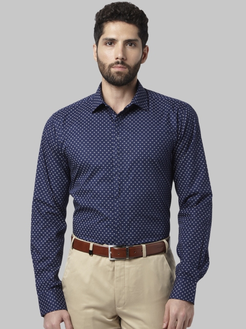 

Park Avenue Men Blue Slim Fit Printed Formal Shirt