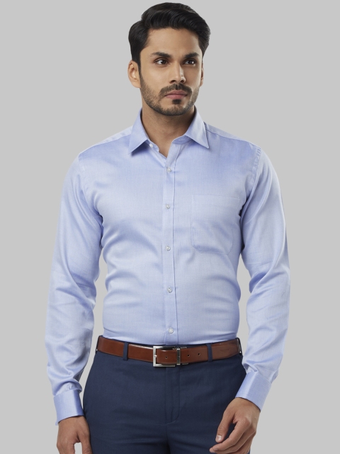 

Raymond Men Blue Regular Fit Solid Formal Shirt