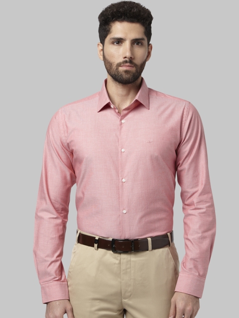 

Park Avenue Men Red Slim Fit Self Design Formal Shirt