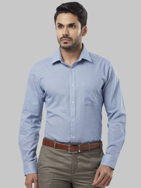 

Raymond Men Blue Regular Fit Solid Formal Shirt