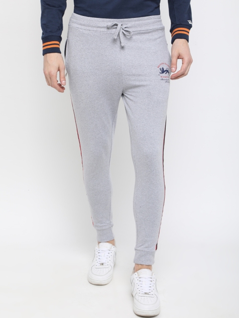 

Masculino Latino Men Grey Melange Solid Slim-Fit Trackpant