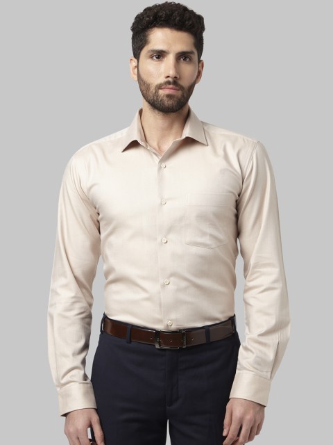 

Park Avenue Men Brown Slim Fit Solid Formal Shirt