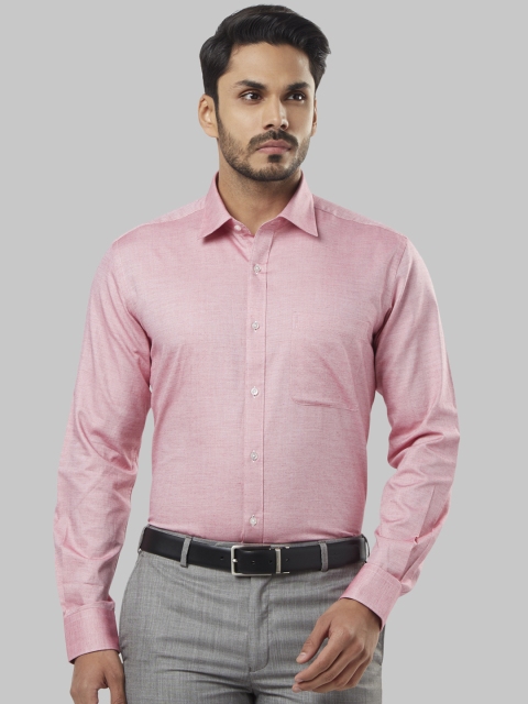 

Raymond Men Red & Pink Regular Fit Self Design Formal Shirt