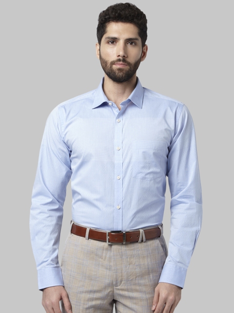 

Park Avenue Men Blue Slim Fit Self Design Formal Shirt