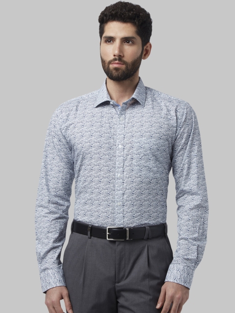 

Park Avenue Men Blue Slim Fit Printed Formal Shirt