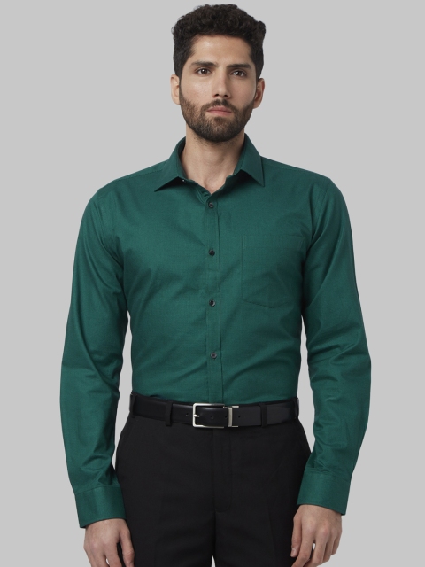 

Park Avenue Men Green Slim Fit Solid Formal Shirt