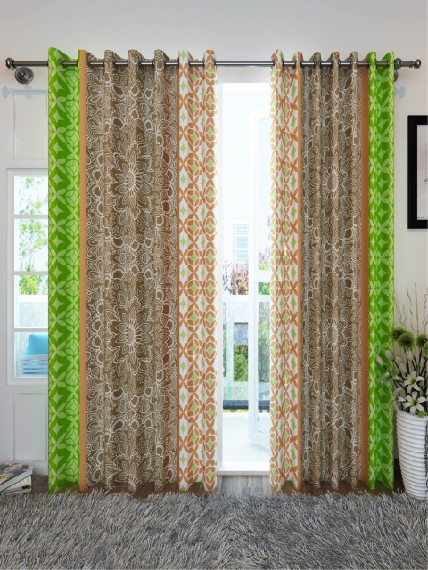 

Divine Casa Multicoloured Set of 2 Door Curtains, Multi