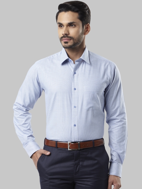 

Raymond Men Blue Slim Fit Printed Formal Shirt