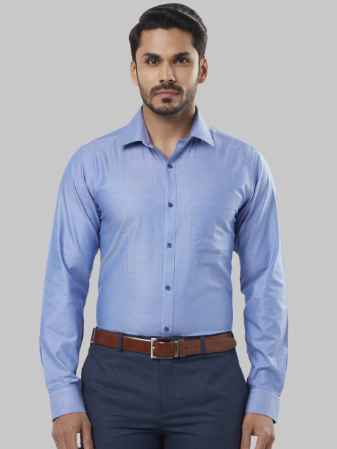 

Raymond Men Blue Slim Fit Solid Formal Shirt