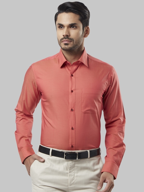 

Raymond Men Orange Slim Fit Solid Formal Shirt