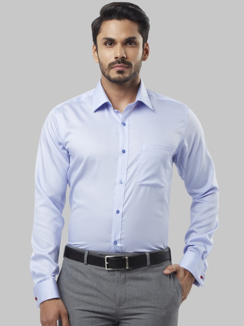 

Raymond Men Blue Regular Fit Solid Formal Shirt