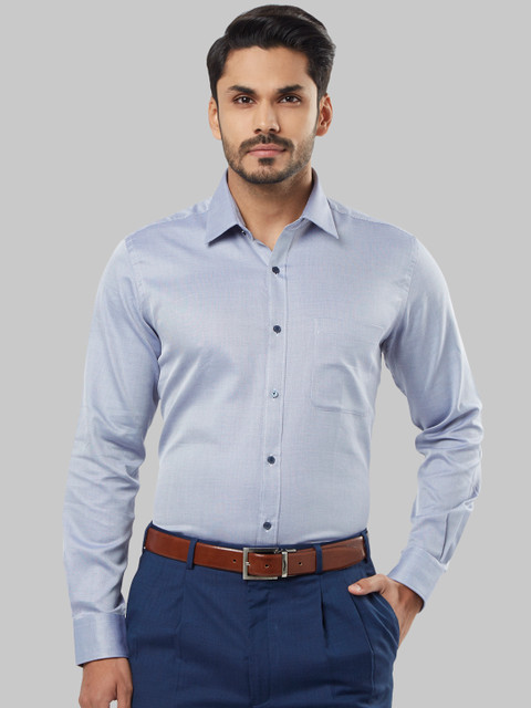 

Raymond Men Blue Regular Fit Solid Formal Shirt