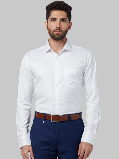 

Park Avenue Men White Slim Fit Solid Formal Shirt