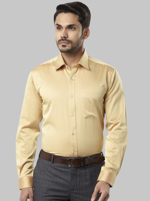 

Raymond Men Yellow Regular Fit Solid Formal Shirt
