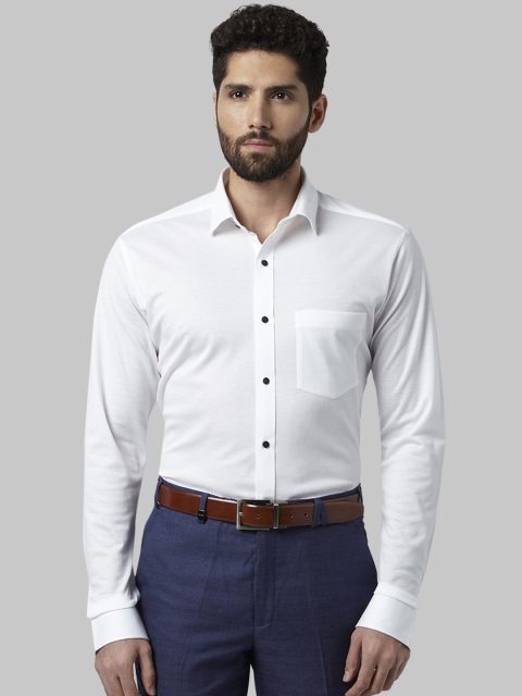 

Park Avenue Men White Slim Fit Solid Formal Shirt
