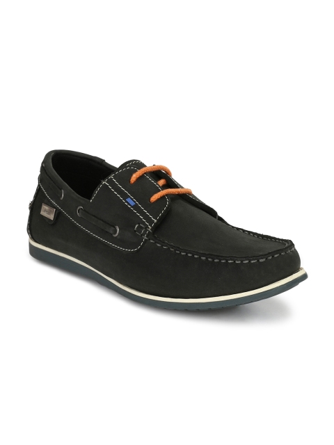 

Hitz Men Black Boat Shoes