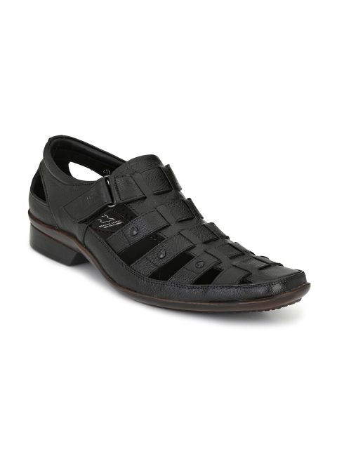 Hitz Men Black Comfort Sandals