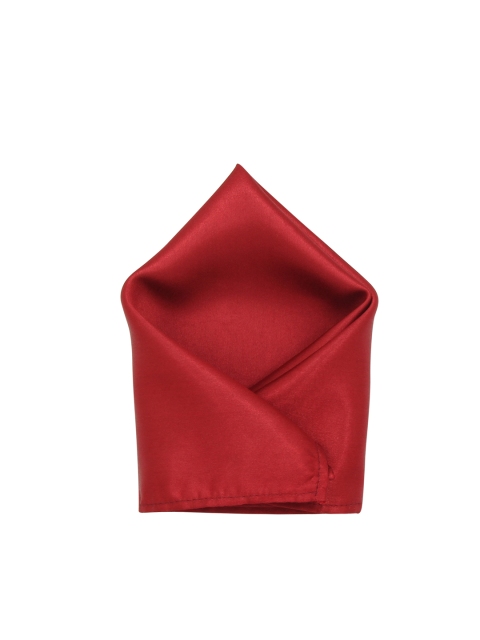 

Blacksmith Men Maroon Satin Pocket Square