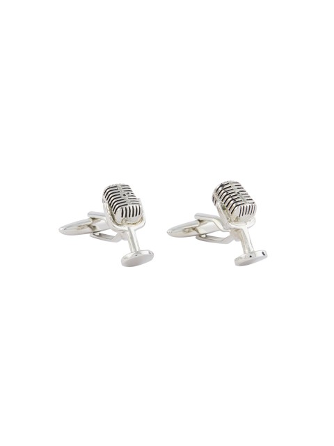 

shaze Silver-Toned Quirky Cufflinks