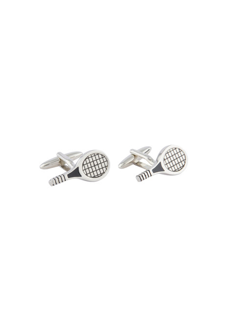 

shaze Silver-Toned Quirky Cufflinks