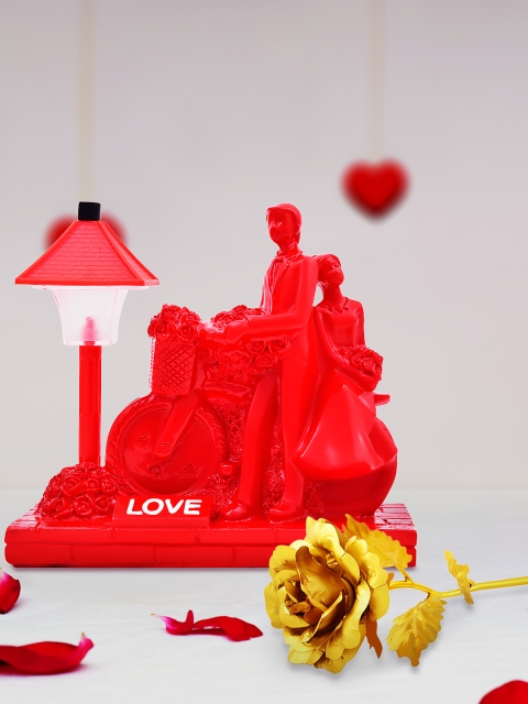 Archies Multicoloured Combo of Love Figurine & Rose, Multi