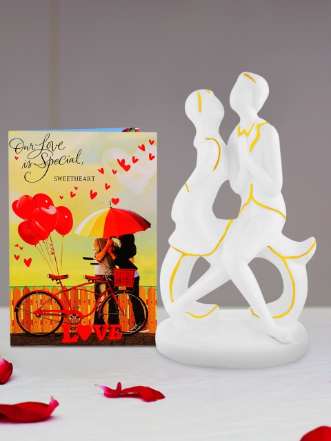 

Archies Multicoloured Couple Figurine with Greeting Card, Multi