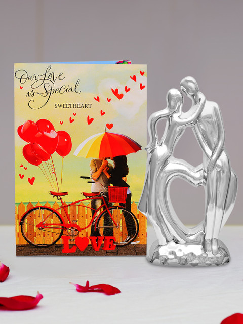 

Archies Multicoloured Couple Figurine with Greeting Card, Multi