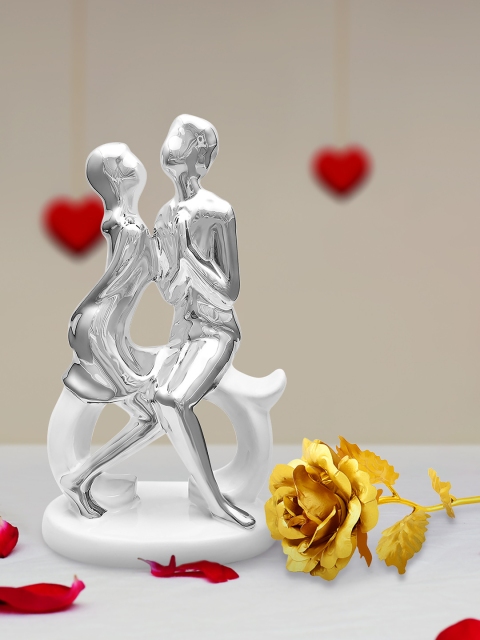 

Archies Multicoloured Combo of Love Figurine & Rose, Multi