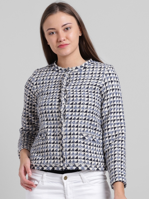 

Zink London Women White Printed Tailored Jacket