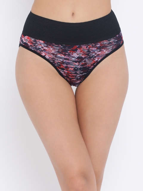

Clovia Women Red & Black Printed Hipster Briefs PN2890A04XL