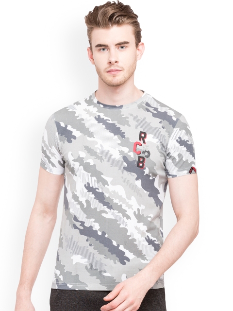 

Status Quo Men Grey Printed Round Neck T-shirt