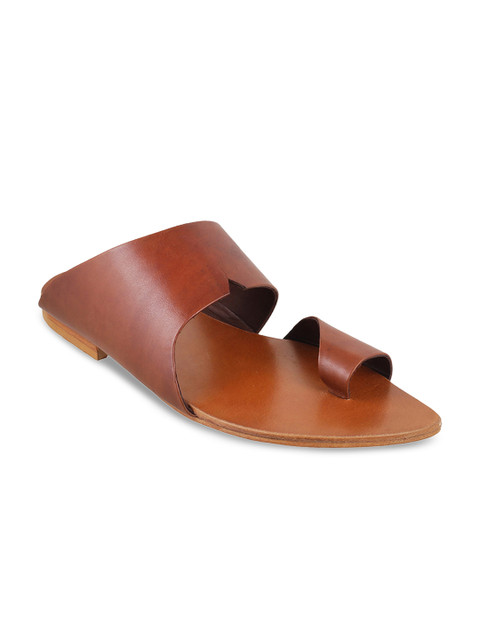 

Metro Men Tan Brown Leather Comfort Sandals