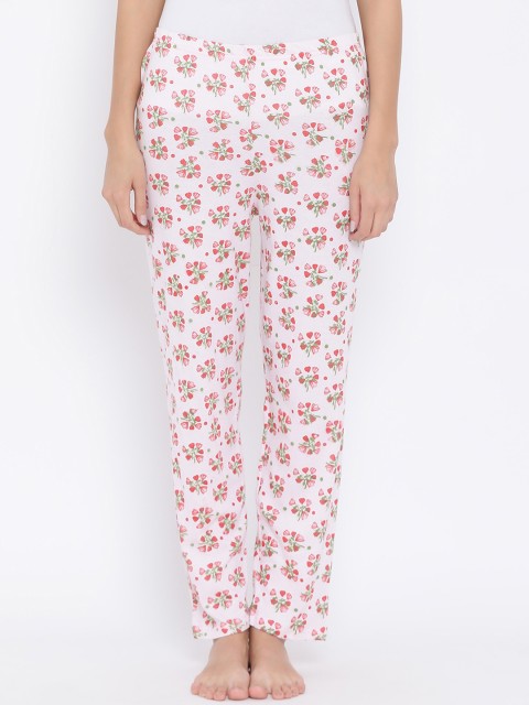 

Clovia Women Red & Pink Floral Printed Pyjama LB0170P04XL