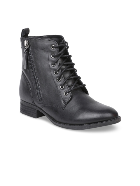 

ALDO Women Black Solid Heeled Boots