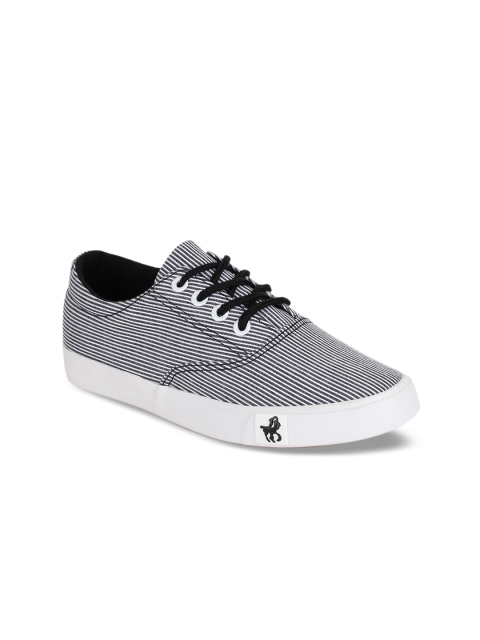 

REFOAM Women Black Striped Sneakers