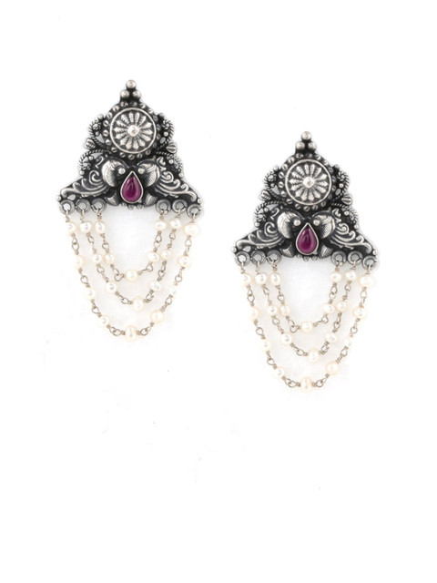 

ahilya Sterling Silver Classic Drop Earrings