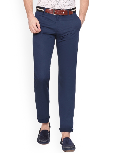 

Van Heusen Sport Men Blue Slim Fit Solid Regular Trousers