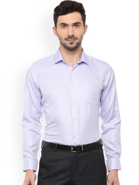 

Van Heusen Men Blue Slim Fit Checked Formal Shirt