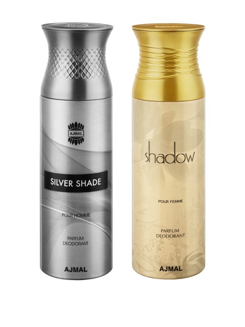 

SilverShade & ShadowHer Unisex Set of 2 Deodorants Spray, Beige