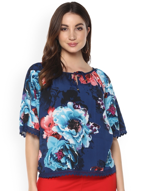 

Mayra Women Blue Printed Top
