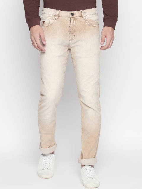 

beevee Men Khaki Regular Fit Faded Chinos