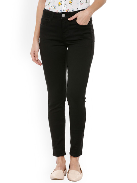 

Van Heusen Woman Black Skinny Fit Mid-Rise Clean Look Stretchable Jeans